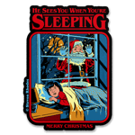 Steven Rhodes - He Sees You When You're Sleeping Sticker, Accessories