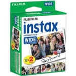 Fujifilm Instax Wide - Färgfilm för snabbframkallning - ISO 800 - 10 exponeringar - 2 kassetter