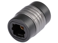 Hicon Toslink Digital lyd Adapter [1x Toslink-tilslutning (ODT) - 1x Toslink-tilslutning (ODT)] 0.00 m Sort