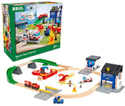 BRIO World Rescue Team Train Set Kids Age 3 Years Up - Compatible All BRIO Railway Sets & Accessories