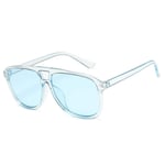 ZZOW Fashion Oversized Candy Color Sunglasses Women Retro Pilot Men Sun Glasses Outdoor Round Blue Green Goggles Shade Uv400