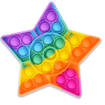 Pop it Fidget Toy - Flera Färger & Modeller - Stjärna - Rainbow