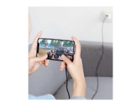 Mcdodo Gamer's Dream Iphone Charger 2019 Version - Lightning-kabel - USB hane rak till Lightning hane vinklad - 1.8 m - svart - för Apple iPhone