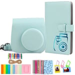 Bundle Ice Blue - accessoires pour appareil Photo Instax Mini 9, lot avec étui-96 Album Photos-10 cadres Phot