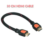 30cm Short HDMI Cable Braided1.4V High Speed Full HDTV 3D 1080P For TV XBOX PSV4