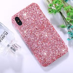 Ruthlessliu New For iPhone X/XS Colorful Sequins Paste Protective Back Cover Case (Black) (Color : Pink)