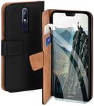 MoEx Premium 360° Protection Set compatible with Nokia 7.1 | Phone full security [Case + Foil] Cover both sides with smartphone case and film, Black