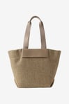 Calvin Klein - Väska CK Raffia Medium Shopper - Brun