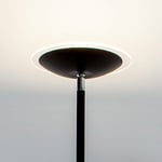 LED Lampadaire (Avec variateur d'intensité tactile) à intensité variable 'Malea' en métal pour salon & salle à manger - noir