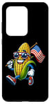 Coque pour Galaxy S20 Ultra Maïs 4 juillet Drapeau USA Patriotique Amérique Maman Papa Enfants
