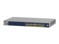 NETGEAR Smart GS728TP - Switch - L3 Lite - smart - 16 x 10/100/1000 (PoE) + 8 x 10/100/1000 (PoE+) + 4 x SFP - rackmonterbar - PoE+ (192 W)