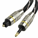 Digital Sound Toslink to Mini Toslink Cable 3.5mm SPDIF Optical Cable 5M W7G2