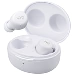 JVC TRUE WIRELESS BLUETOOTH EARBUDS WITH CHARGING CASE AND MIC - HAA5T White