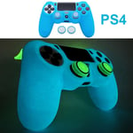 Ps4 Bleu - Étui En Silicone Souple Pour Manette De Jeu Playstation 4, 5 Pièces, Housse Pour Contrôleur De Ps4 Ps5