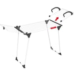 2in1 Vileda Laundry Airer Radiator Clothes Drying Rack Detachable Wing Wheels HQ