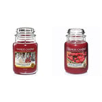 Yankee Candle Scented Candle | Christmas Magic Large Jar Candle | Burn Time: Up to 150 Hours & Scented Candle | Black Cherry Large Jar Candle | Burn Time: Up to 150 Hours