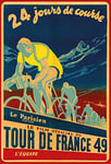 Schatzmix Retro Tour de France 49 Plaque Murale en métal 20 x 30 cm
