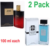 2 x Men's Designer Perfume Jibe Intense, Jazz Club EDT Gents Fragrance 100ml New
