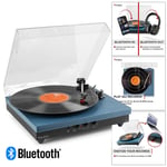 Record Player with Built-in Speakers, Bluetooth Out & Vinyl to MP3 USB - RP113D