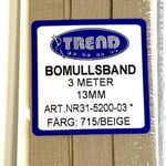 Bomullsband beige 715