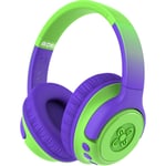 Moki Mixi Kids Volume Limited Wireless Headphones (Green/Purple)