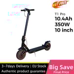 Lamtier T1 Pro 10'' hopfällbar elsparkcykel, 350W motor, 10.4AH batteri, framhjulsdrift, stötdämpare fram och bak