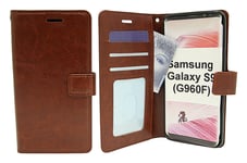 Crazy Horse Wallet Samsung Galaxy S9 (G960F) (Brun)