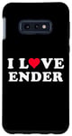 Coque pour Galaxy S10e I Love Ender Nom assorti Girlfriend & Boyfriend Ender
