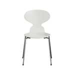 Fritz Hansen Myran 3101 stol white, lackad, kromat stålstativ