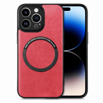 BOOM iPhone 8/SE (2020/2022) Mobilskal Magsafe Läder - Röd - TheMobileStore iPhone 8 tillbehör