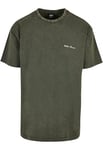 Urban Classics Men's Oversized Small Embroidery tee T-Shirt, Bottle Green, S