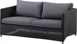 Cane-Line - Diamond 2-sits lounge soffa inkl. Dyna Grafit
