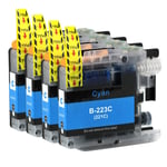 4 Cyan Ink Cartridges for use with Brother DCP-J4120DW MFC-J4625DW MFC-J5625DW