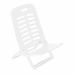 IPAE Progarden Chaise de Plage Ply80cbi Blanc 40 x 51,5 x 62 cm