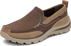 Skechers Superior Milford, Sneakers basses homme, Marron (Light Brown Ltbr), 42
