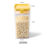 Food Storage Container Household Kitchen Multigrain Jar Yellow Large