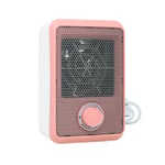 Fan Heater Portable Mini Ceramic With 3 Setting Pink Hot Warm Air Tower 600W