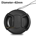 62mm snap on center pinch front lens cap for Canon Nikon Tamron Sony Camera UK