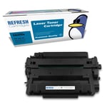 Refresh Cartridges Replacement Black CE255X/55X Toner Compatible With HP Printer