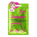 7DAYS Easy Wednesday Face Mask 28g Green Tea Pear Extracts Moisturizes Softens