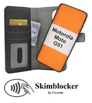 Skimblocker Magnet Fodral Motorola Moto G51 (Svart)