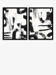 John Lewis PI Studio 'Concept' Abstract Framed Print, Set of 2, 84.5 x 64.5cm, Black/White
