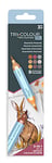 Crafter's Companion Spectrum Noir TriColour Brush Nib Watercolour Markers Colouring Pack of 3 - Unique 3-in-1 Blendable Colour Shade Effect - Essential Neautrals