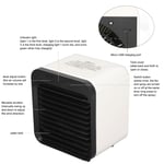 (Black And White)Desktop Air Cooler Small Portable Mini Air Conditioner Strong