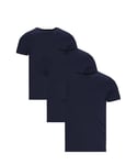 Polo Ralph Lauren Mens 3-pack t-shirts - Navy Fabric - Size Medium