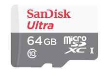 SanDisk Ultra - flash-minneskort - 64 GB - mikroSDXC UHS-I