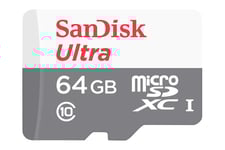 SanDisk Ultra - flash-minneskort - 64 GB - mikroSDXC UHS-I