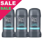 Dove Men Clean Comfort Deodorant Antiperspirant Stick 3 x 50ml