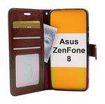 Crazy Horse Wallet Asus ZenFone 8 (ZS590KS) (Brun)