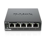 D-Link Switch 5 ports Ethernet metallique 10/100mbps - Idéal partage de connexion et mise en réseau Small Office Home Office (DES-105)